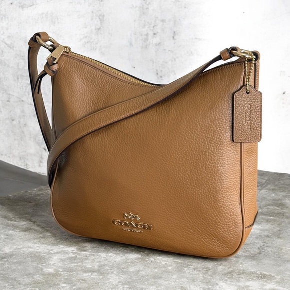 Authentic Coach Ellie Tan Leather Shoulder Bag - Picture 2 of 14